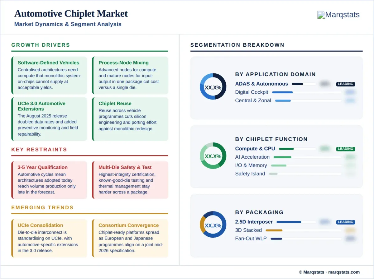 Automotive Chiplet Market Market Dynamics Segment Analysis Infographic