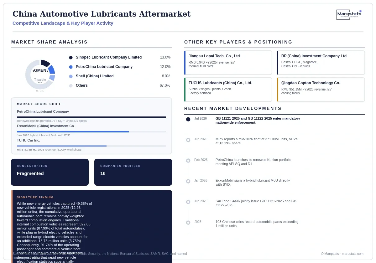 China Automotive Lubricants Aftermarket Competitive Landscape Infographic 20260925100000