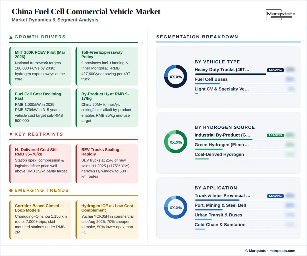 China Fuel Cell Commercial Vehicle Market Dynamics Segment Analysis Infographic