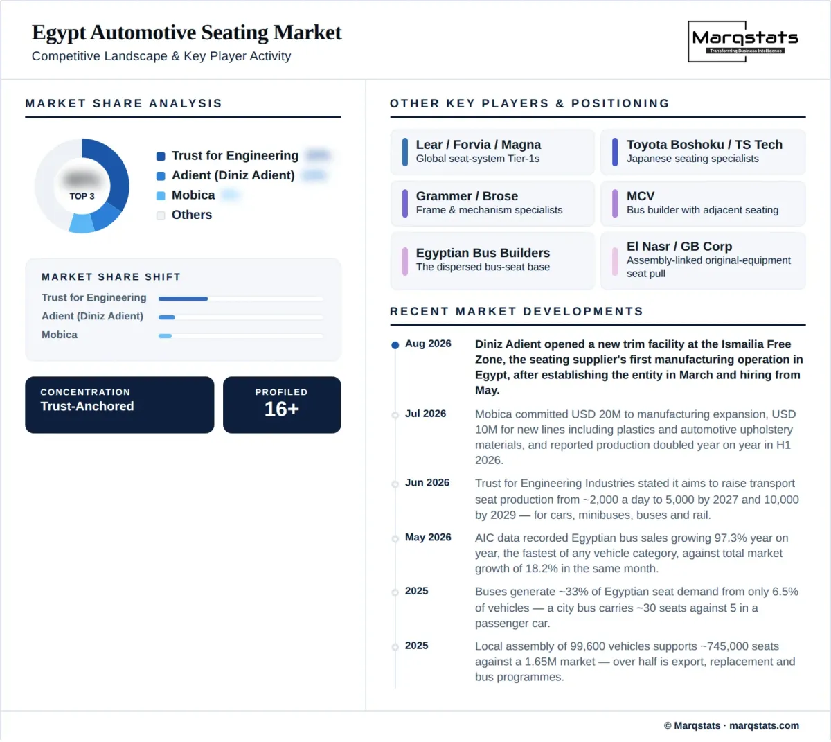 Egypt Automotive Seating Market Competitive Landscape Infographic Egypt Automotive Seating Market Competitive Landscape Infographic