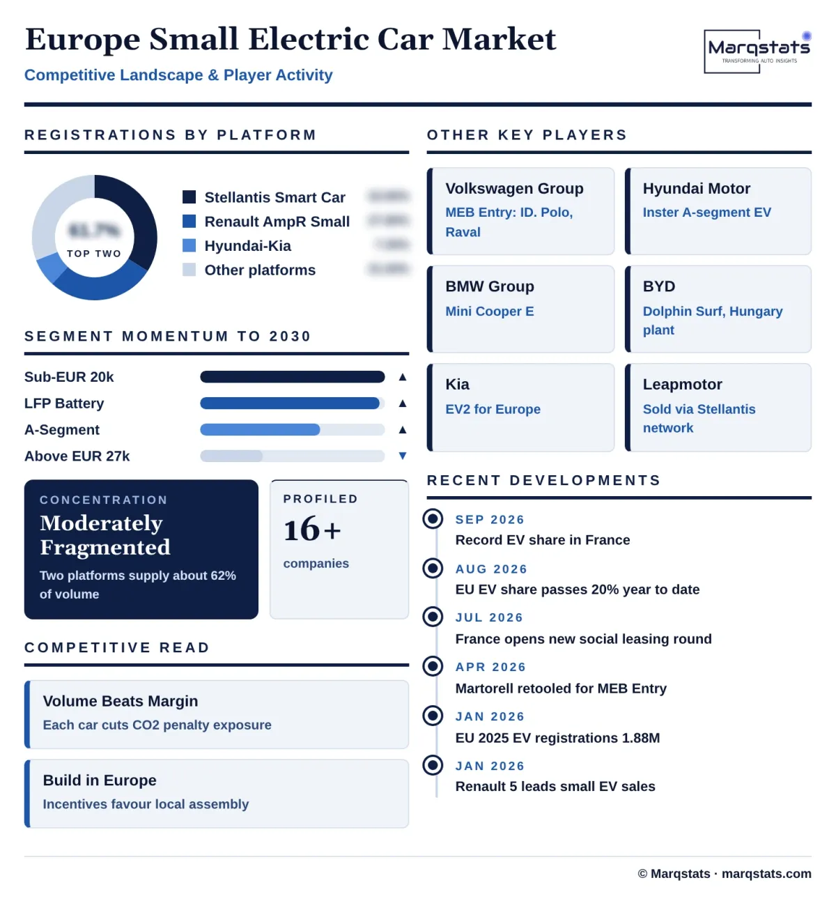 Europe Small Electric Car Market Competitive Landscape Infographic 20261019120000