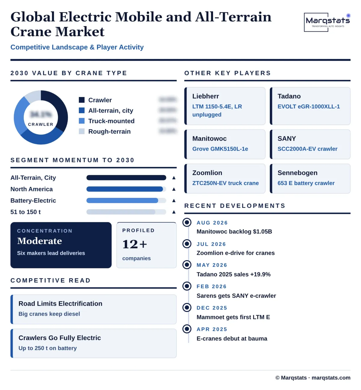 Global Electric Mobile And All Terrain Crane Market Competitive Landscape Infographic 20261024190200