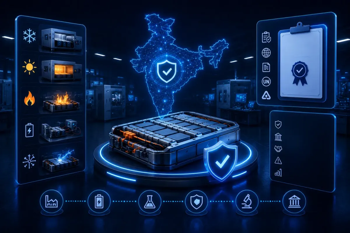 India EV Battery Thermal Safety Testing & Certification Market Size & Share Analysis – Growth Trends & Forecasts, 2026–2030 — Cover