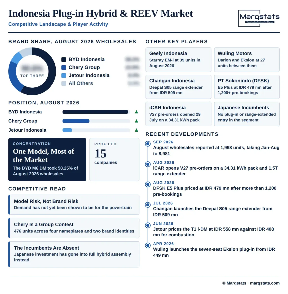 Indonesia Plug In Hybrid Reev Market Competitive Landscape Infographic