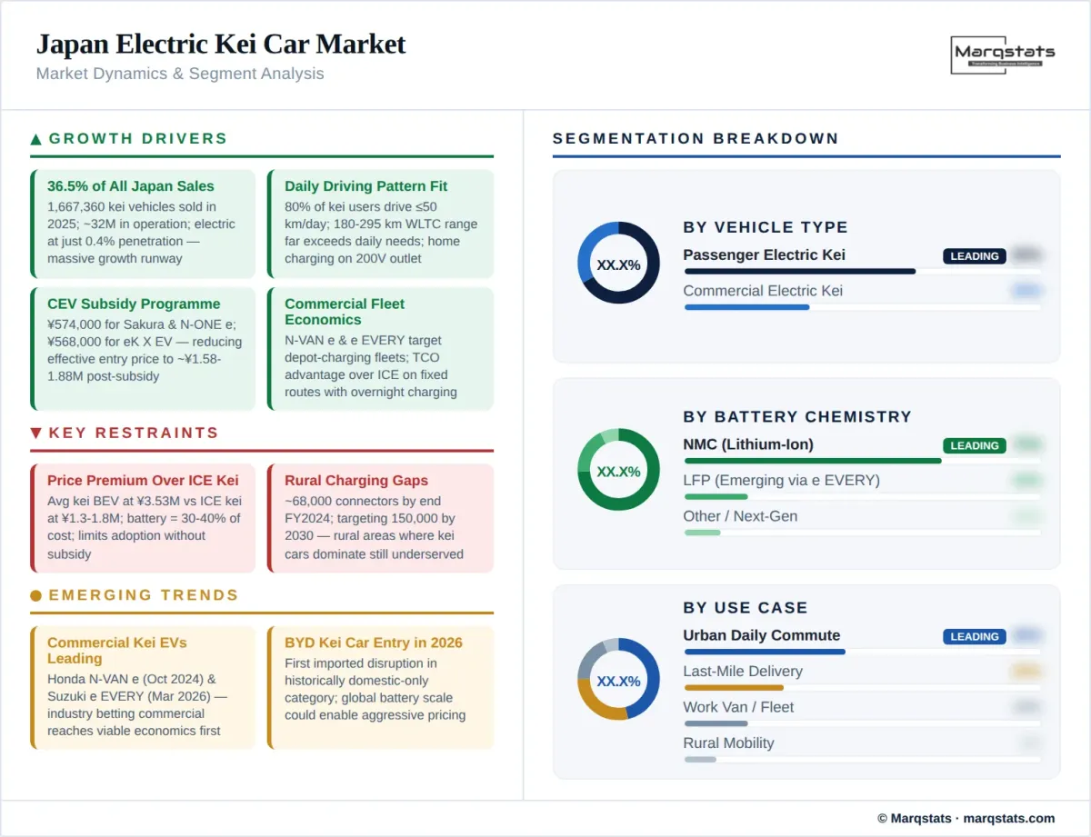 Japan Electric Kei Car Market Dynamics Segment Analysis Infographic