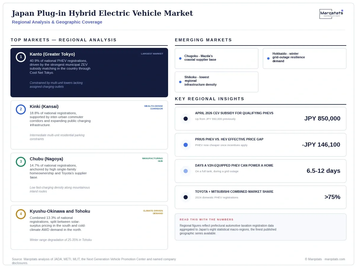 Japan Plug In Hybrid Electric Vehicle Market Regional Analysis Infographic 20260916080000