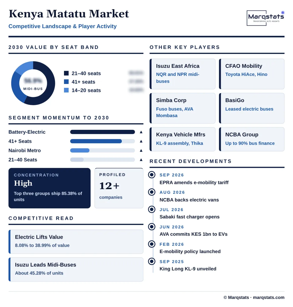 Kenya Matatu Market Competitive Landscape Infographic 20261027100000