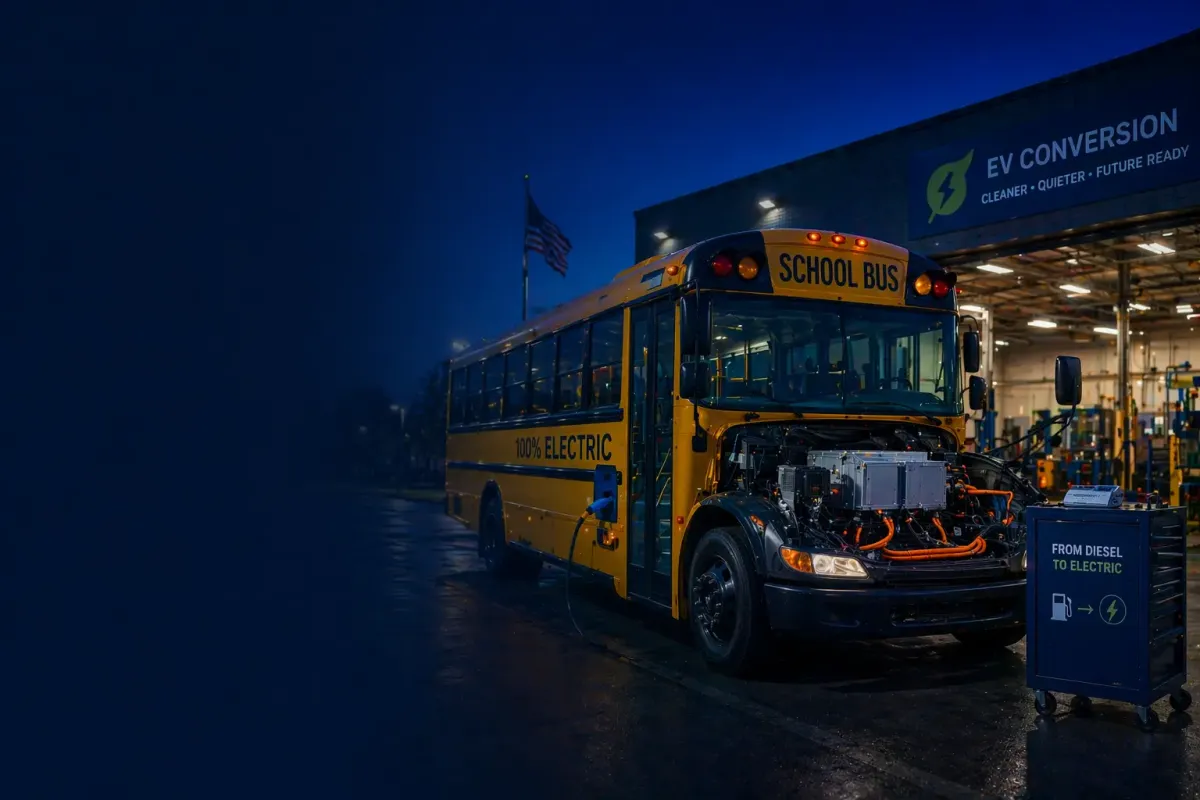 North America Electric School Bus Conversion Market Report 2026–2030 — Cover