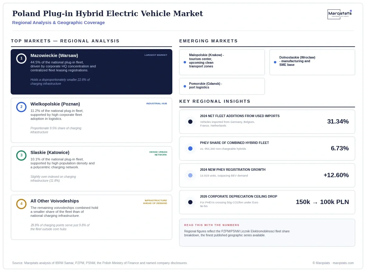 Poland Plug In Hybrid Electric Vehicle Market Regional Analysis Infographic 20260916030000