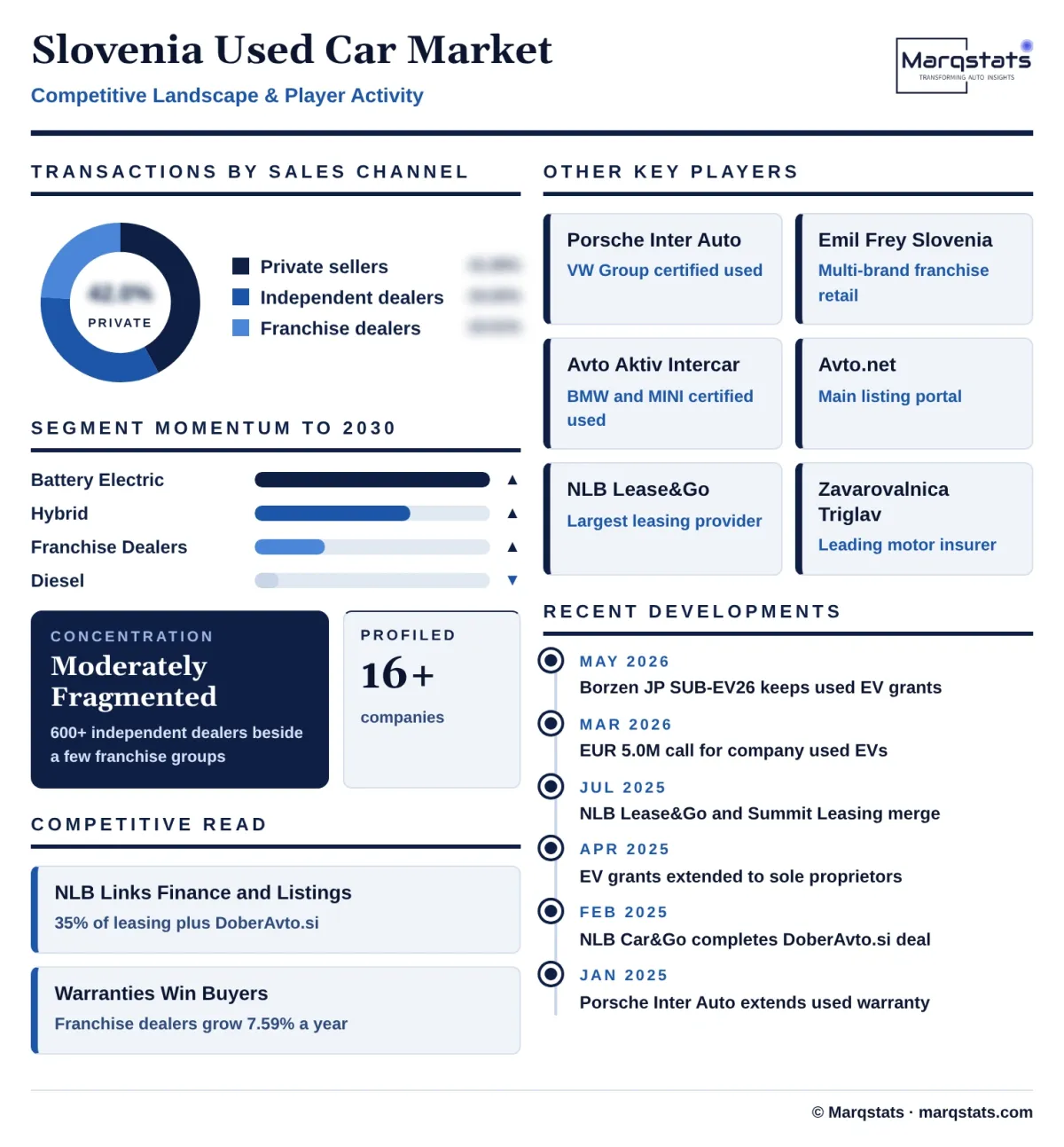 Slovenia Used Car Market Competitive Landscape Infographic 20261017020000