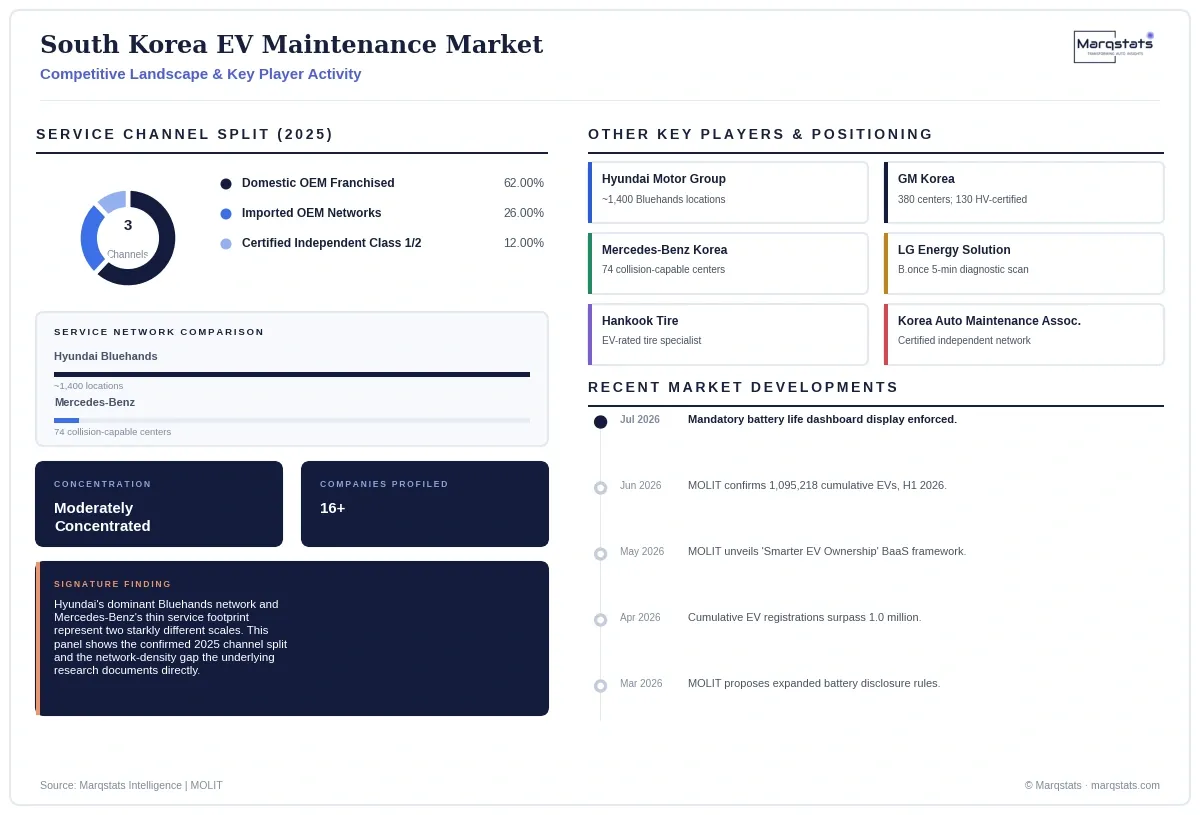 South Korea EV Maintenance Market Competitive Landscape Infographic 20260924065220