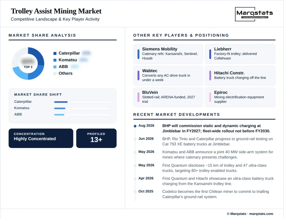 Trolley Assist Mining Market Competitive Landscape Infographic