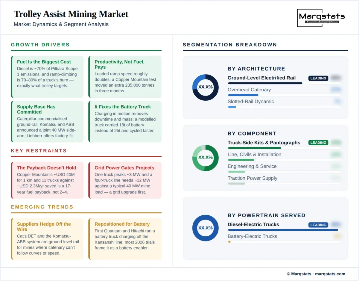 Trolley Assist Mining Market Dynamics Segment Analysis Infographic