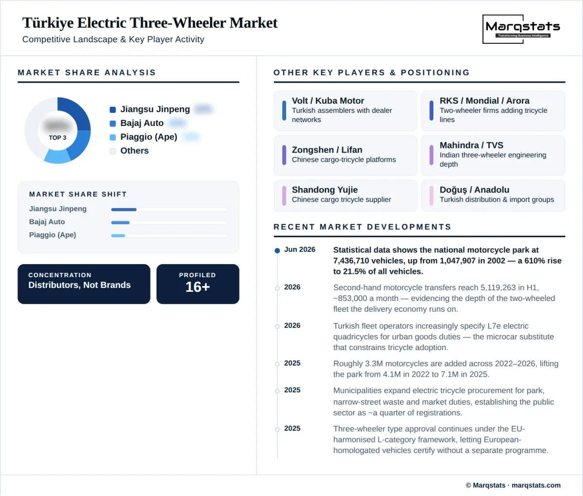 Turkiye Electric Three Wheeler Market Competitive Landscape Infographic Turkiye Electric Three Wheeler Market Competitive Landscape Infographic