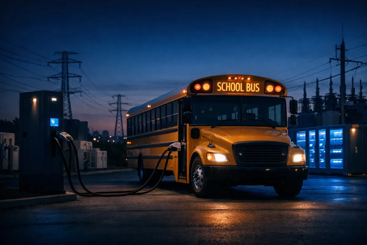 US Electric School Bus V2G Market