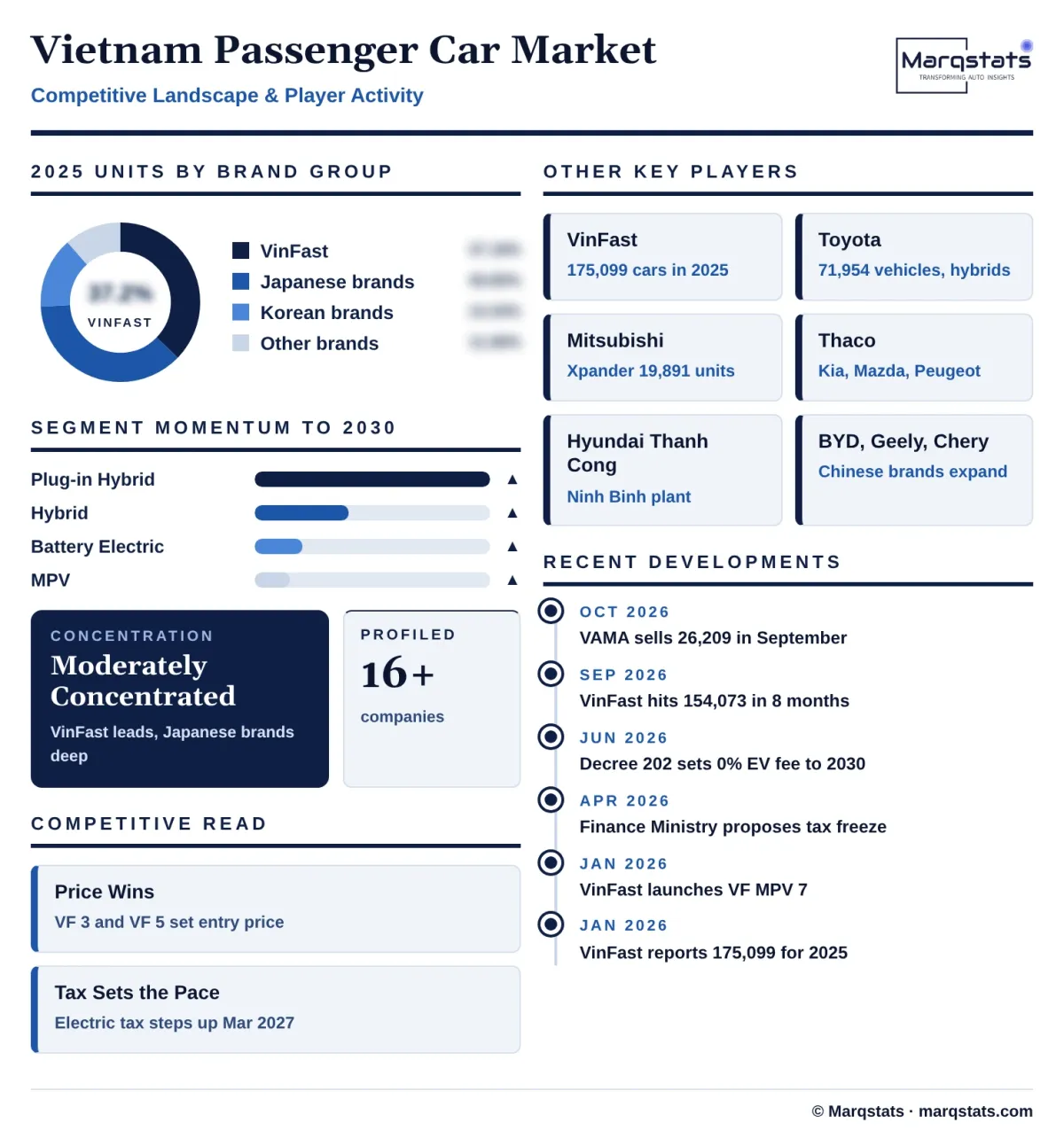 Vietnam Passenger Car Market Competitive Landscape Infographic 20261027100000
